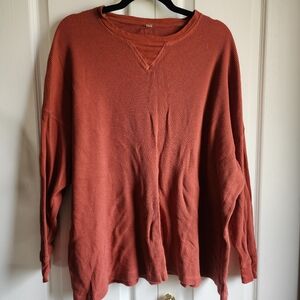 Intimately free waffle long sleeve tee